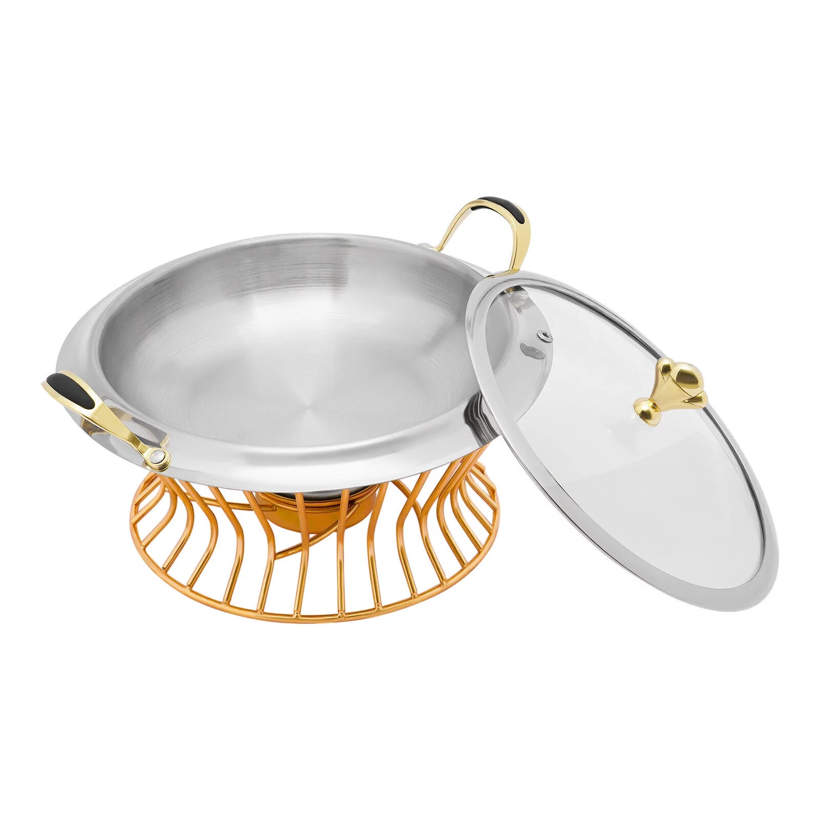 2L Non-stick Chafing Dish Food Warmer Surface Buffet Warmers Adjustable Fire Chafing Dish Food Warmer - Image 7