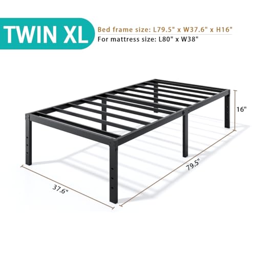 Metal Bed Frame Full Size – 14 Inch Heavy-Duty Full Platform Bed Frame No Box Spring Needed, Easy Assembly, Noise-Free, Sturdy Mattress Foundation, Underbed Storage Space - Image 16