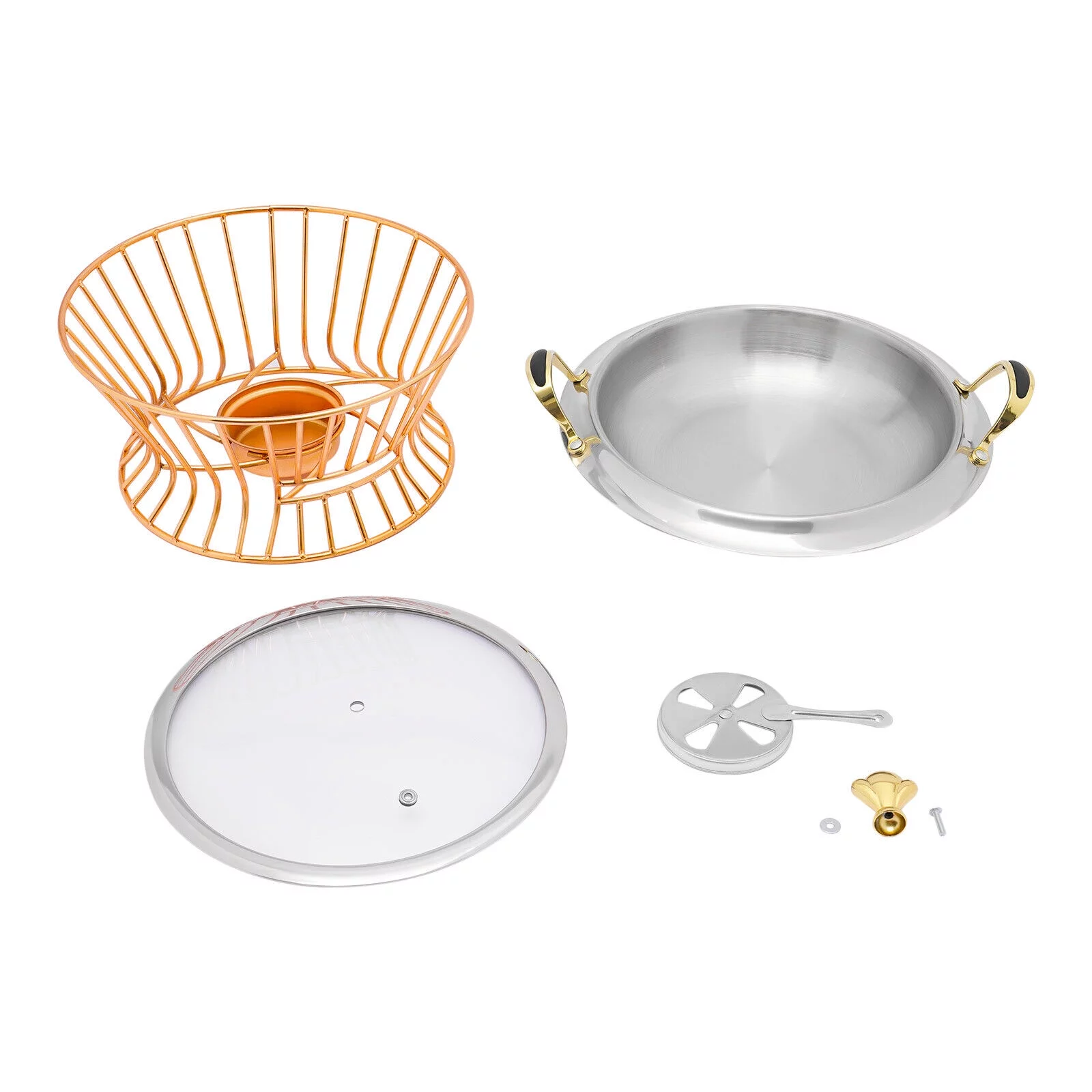 2L Non-stick Chafing Dish Food Warmer Surface Buffet Warmers Adjustable Fire Chafing Dish Food Warmer - Image 5