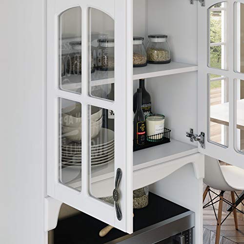 Living Skog Kitchen Cabinet with Storage Shelves and Microwave Stand - Image 2