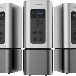 Generark Solar Generator for Homes & RVs: Three (3) HomePower 2 PLUS Backup Battery Power Stations & Eight (8) All-Weather Portable Solar Panels. 2200W – 4400W at 110V, 2060Wh. Up to 7 Days of Emergency and Reliable Power. 12 AC Power Outlets. 12 USB