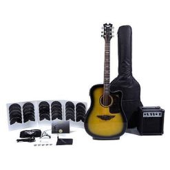 Keith Urban Acoustic Electric Guitar Ripcord 40-pc Brazilian Burst (Right-Handed)
