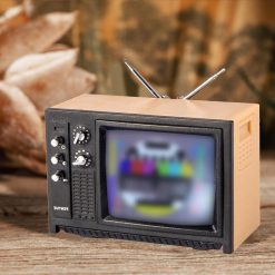 Alternative view of 1:12 Doll House Vintage Old Style Miniature Television TV with Picture Doll House Room Decor Model Bedroom Toy Furniture Living Miniture Toy