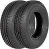 WEIZE ST205 75R15 205 75 r15 Radial Trailer Tire, 8-Ply Load Range D, Set Of 2
