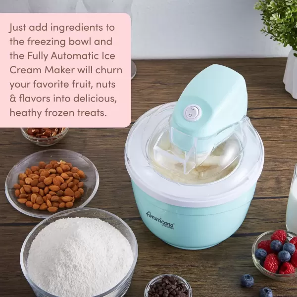 Ice Cream & Ice Cream Makers Collection Elite EIM520M 1 Quart Automatic Easy Homemade Electric Ice Cream Maker, Frozen Yogurt, Sorbet, Gelato Treat, with Recipes, Mint(Spearmint) - Image 4