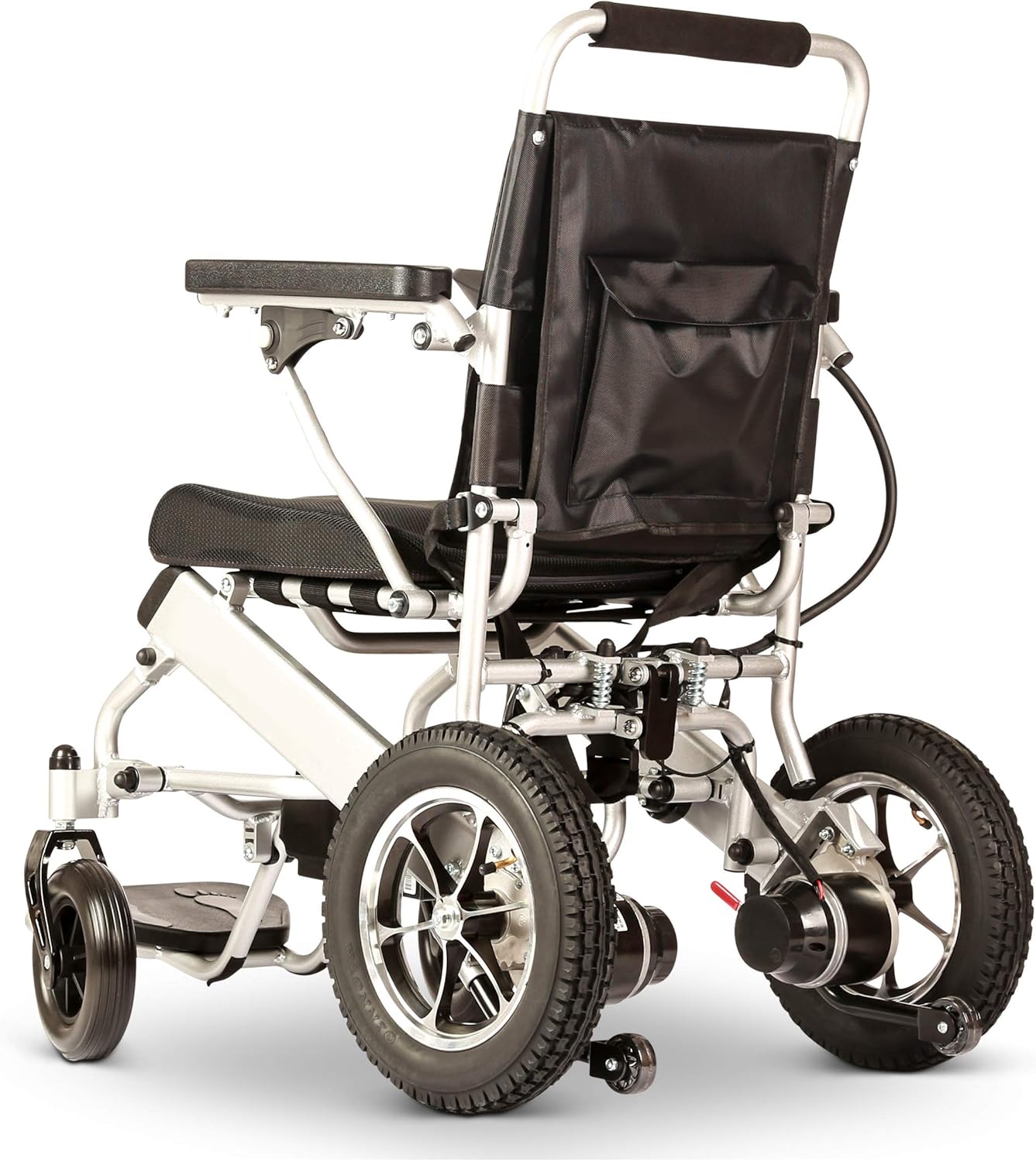 Fold & Travel Lightweight Motorized Electric Power Wheelchair Scooter, Aviation Travel Safe Electric Wheelchair Foldable Heavy Duty Power Wheel Chair - Image 4