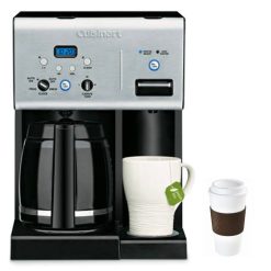 Cuisinart Chw-12 Coffee Plus 12-Cup Programmable Coffeemaker with Hot Water System, Black
