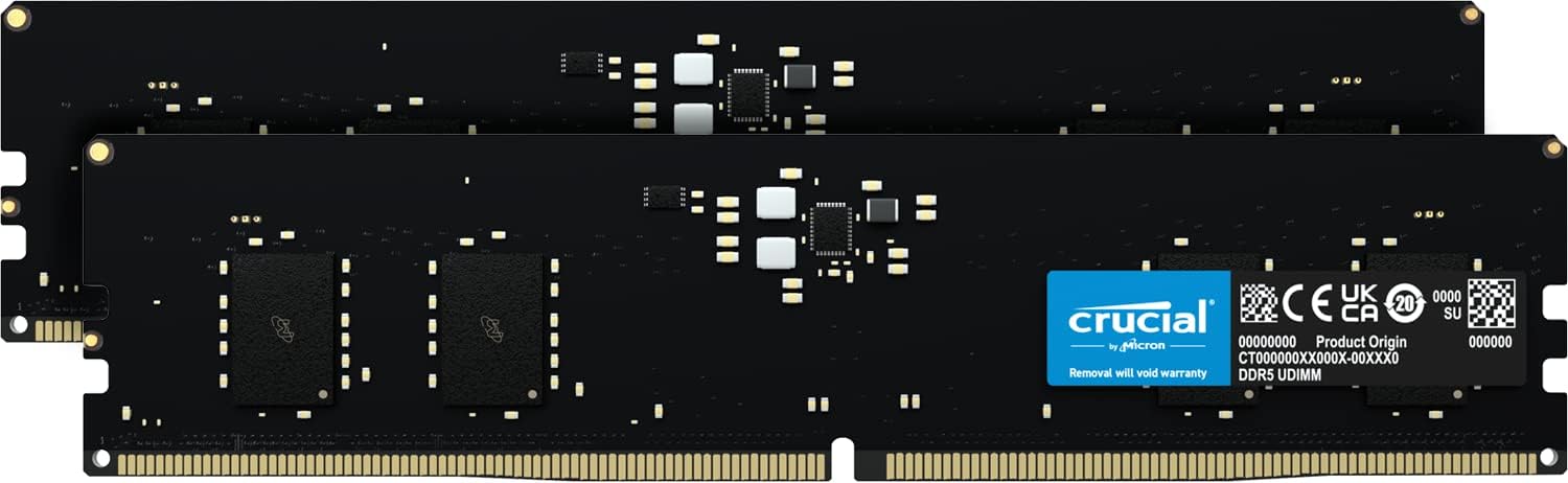 Crucial RAM 16GB DDR5 4800MHz CL40 Desktop Memory CT16G48C40U5