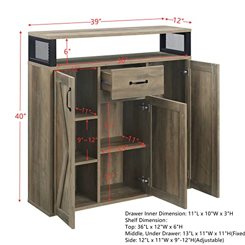 , Server in Rustic Oak Finish DN01027 Servers, Sideboards & Buffets - Image 2
